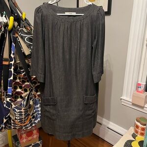 FOSSIL CHAMBRAY SHIFT DRESS